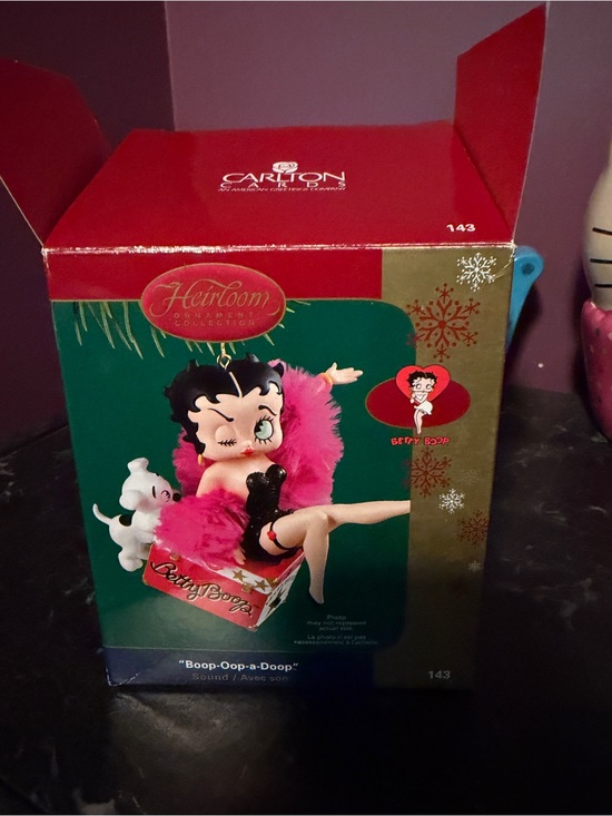 Other - Betty Boop Pink Feather Holiday Ornament - Heirloom Collection